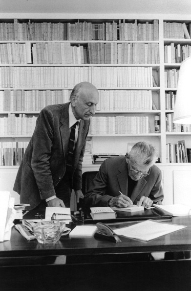 Archives: The writer Samuel Beckett in France in April, 1997.