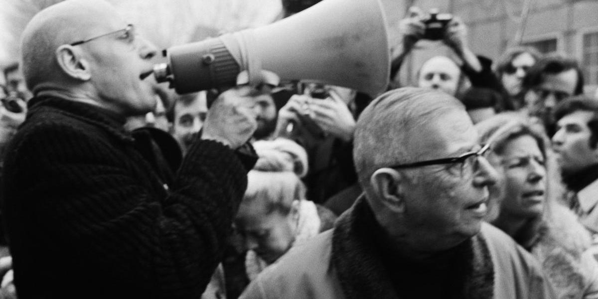 Michel Foucault and Jean-Paul Sartre